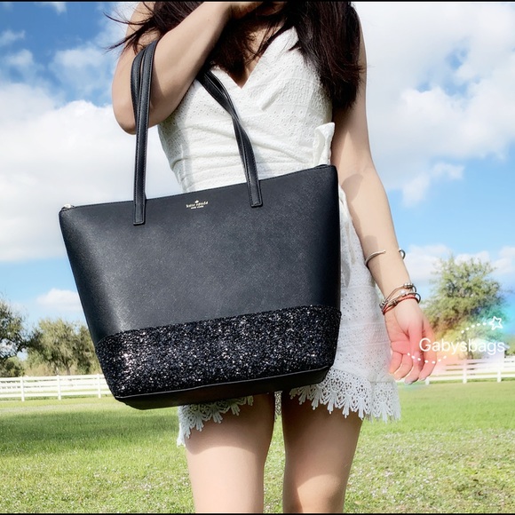 ✨NWT Kate Spade Tote & Wallet SET Glitter - Picture 5 of 8